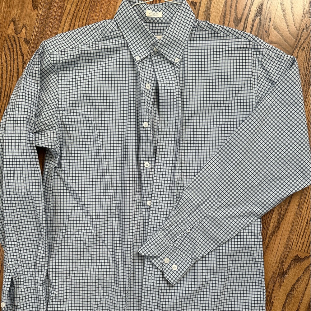 Onward Reserve Light Blue and Navy Check Shirt